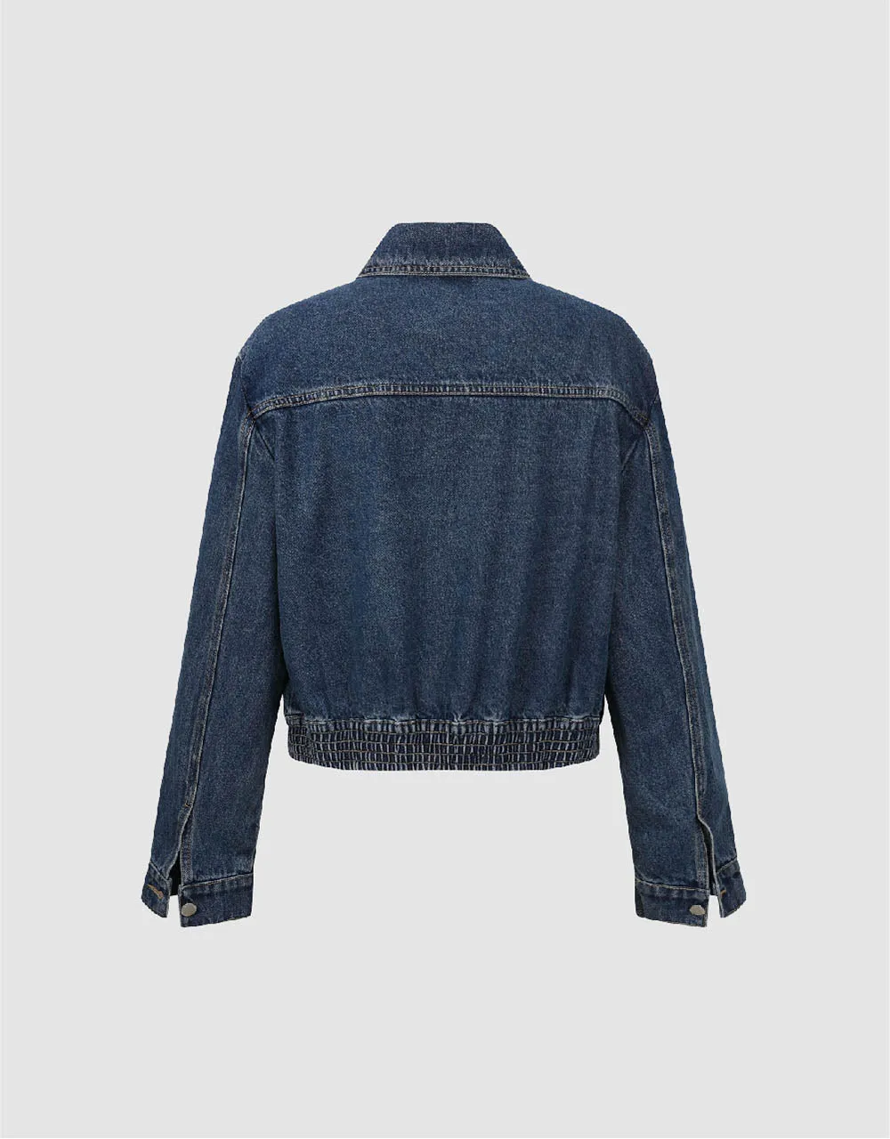 Button Up Loose Denim Jacket