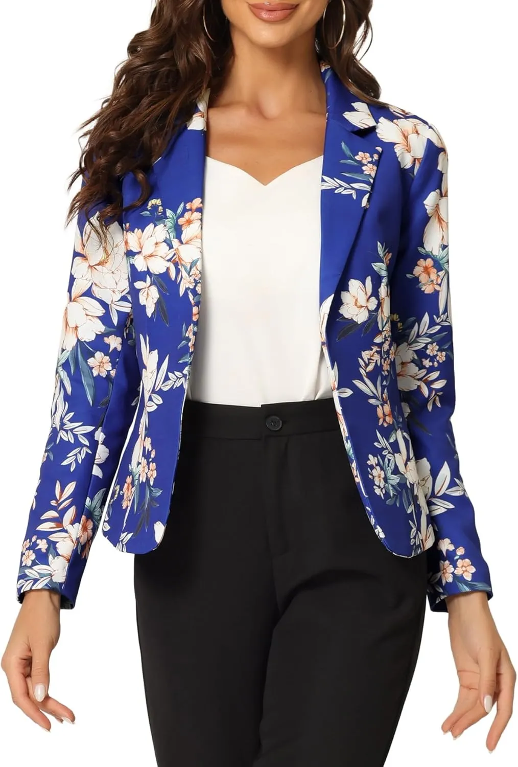 Calvin Klein Women's Fringe Shoulder Pad Blazer
