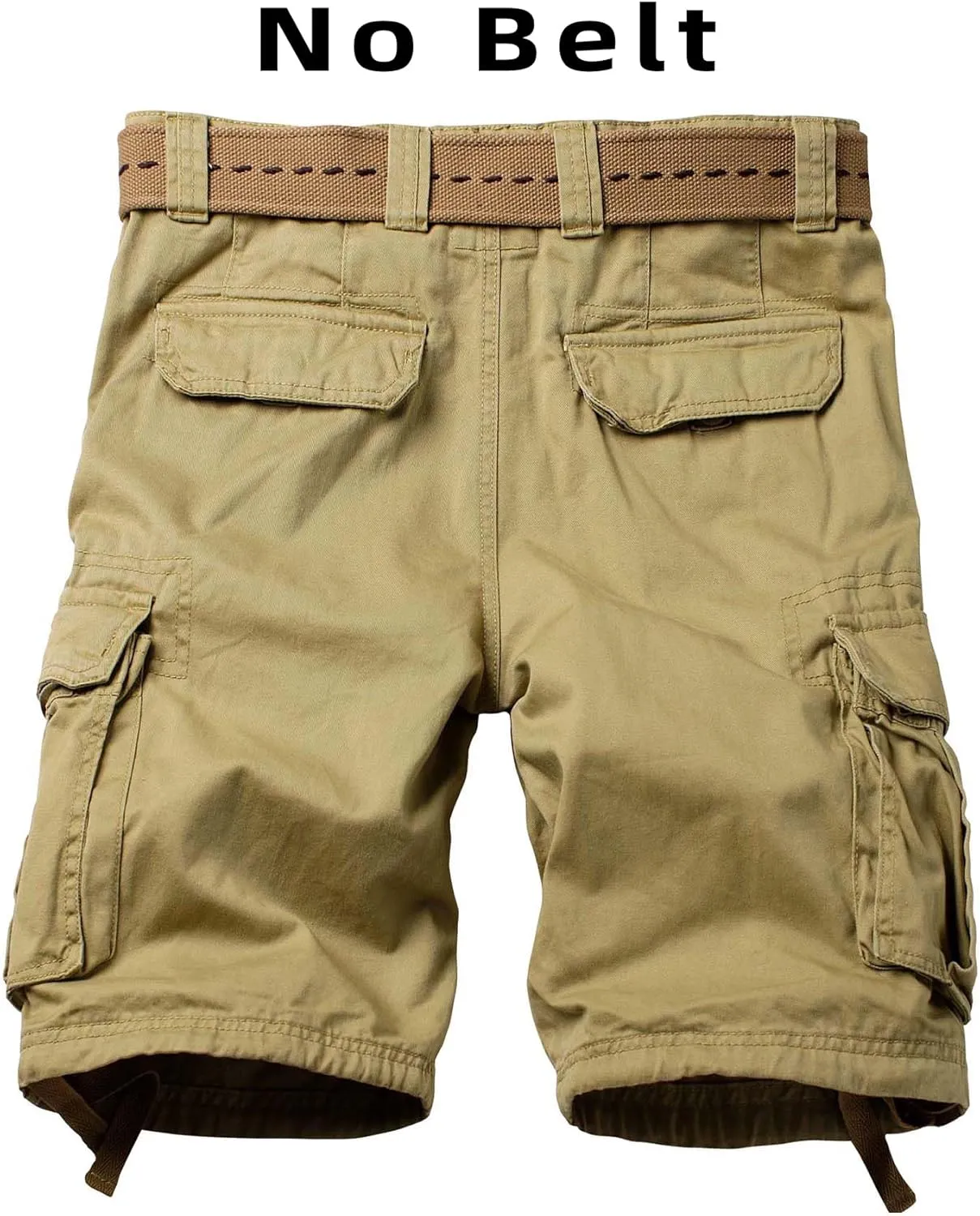 Camo Cargo Shorts for Men Cotton Casual Wild Outdoor Work Relaxed Fit Shorts with Multi-Pockets