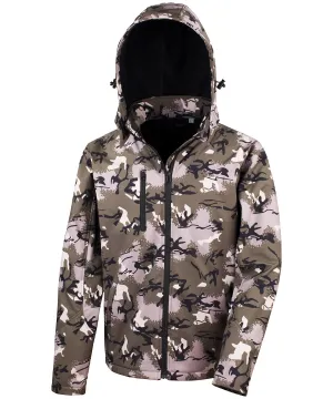 Camo TX performance hooded softshell jacket | Camo Green