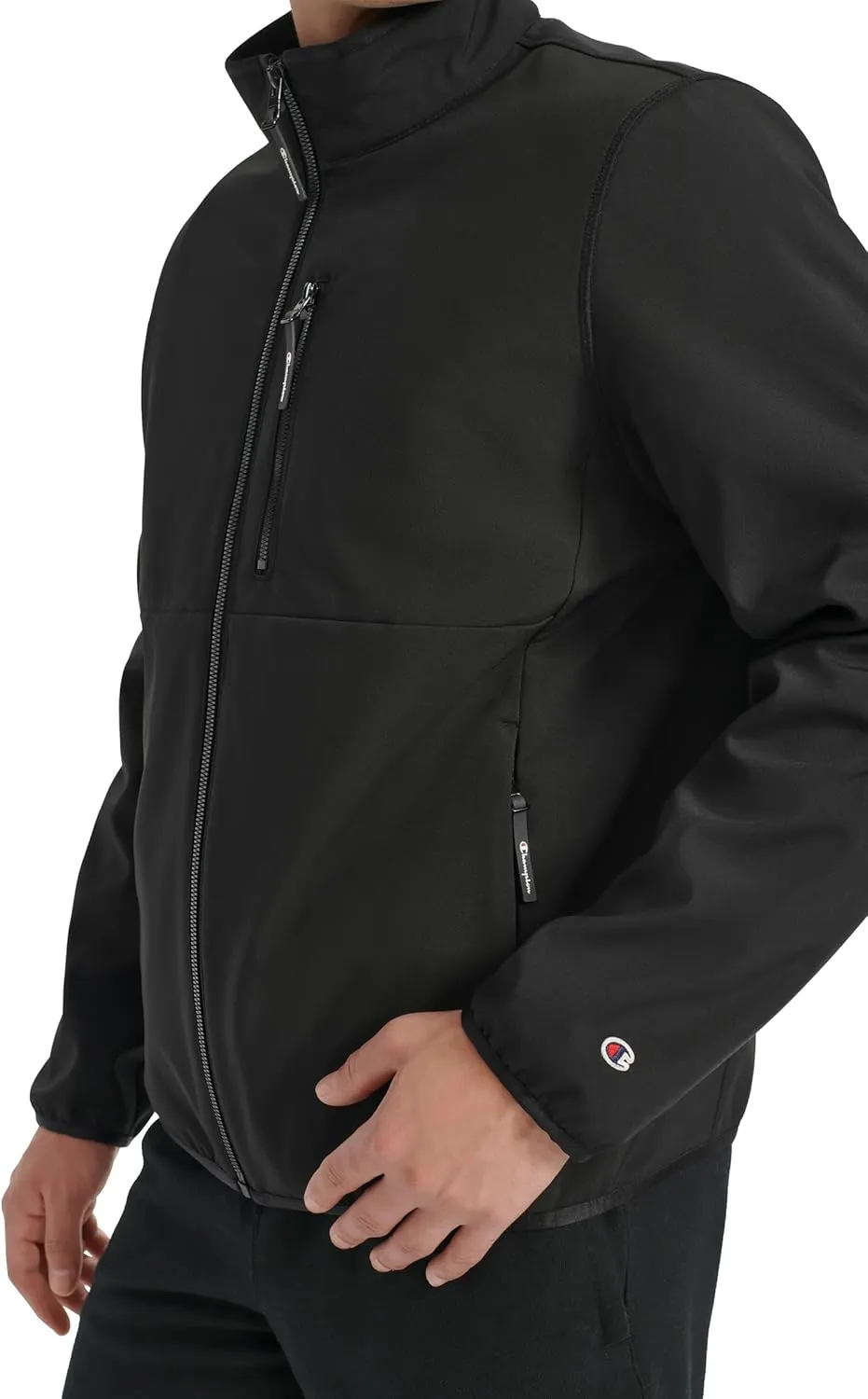 Champion Men's Lightweight Active Soft Shell Jacket with Stand Collar