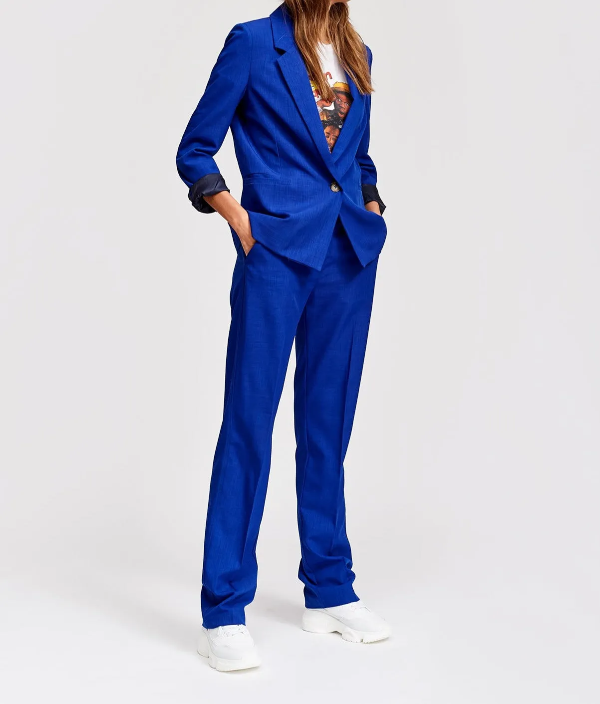 Classic blue blazer