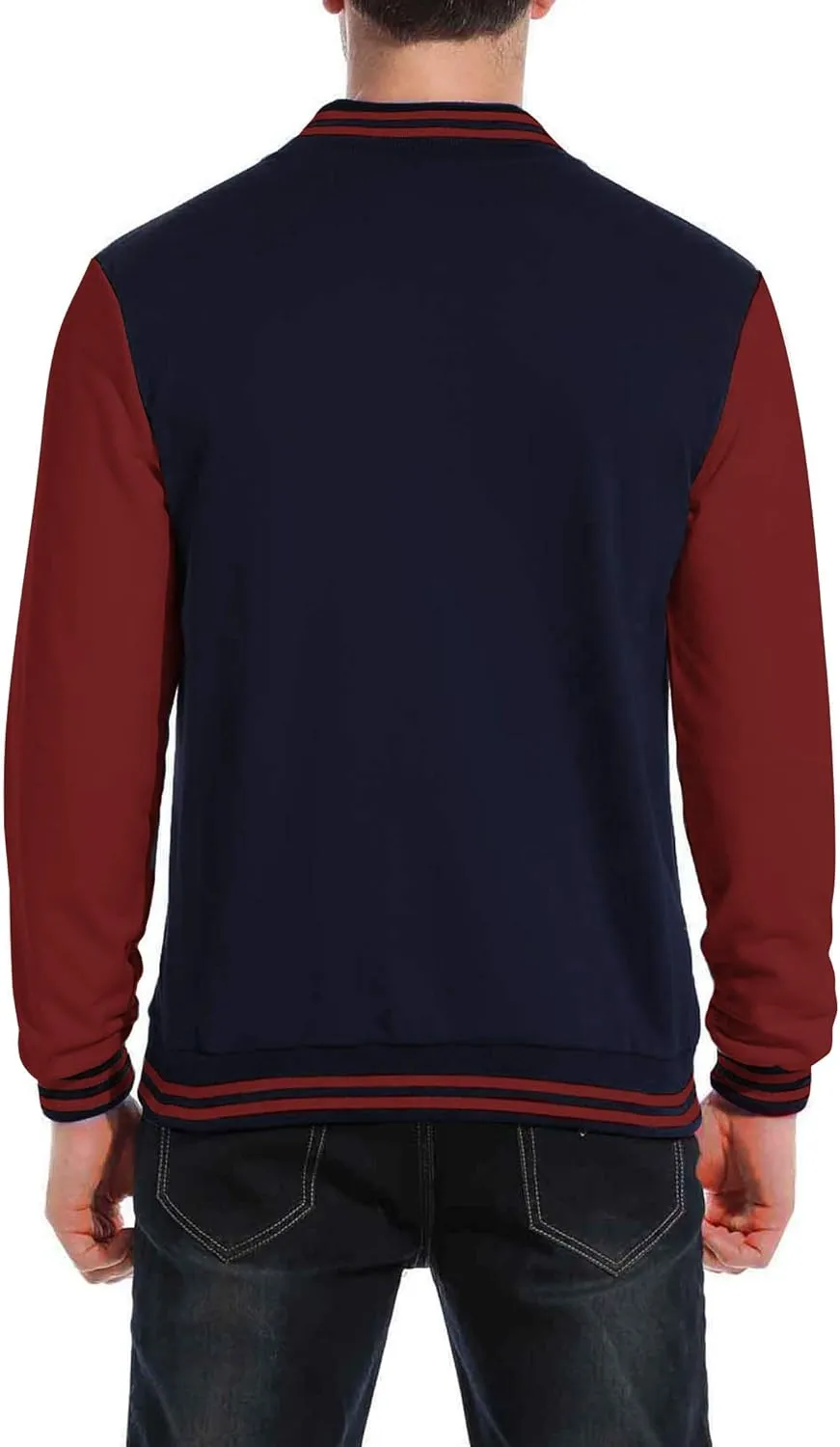 COOFANDY Men's Fashion Varsity Jacket Causal Slim Fit Cotton Letterman Baseball Bomber Jackets