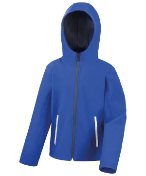Core junior TX performance hooded softshell jacket | Royal/Navy