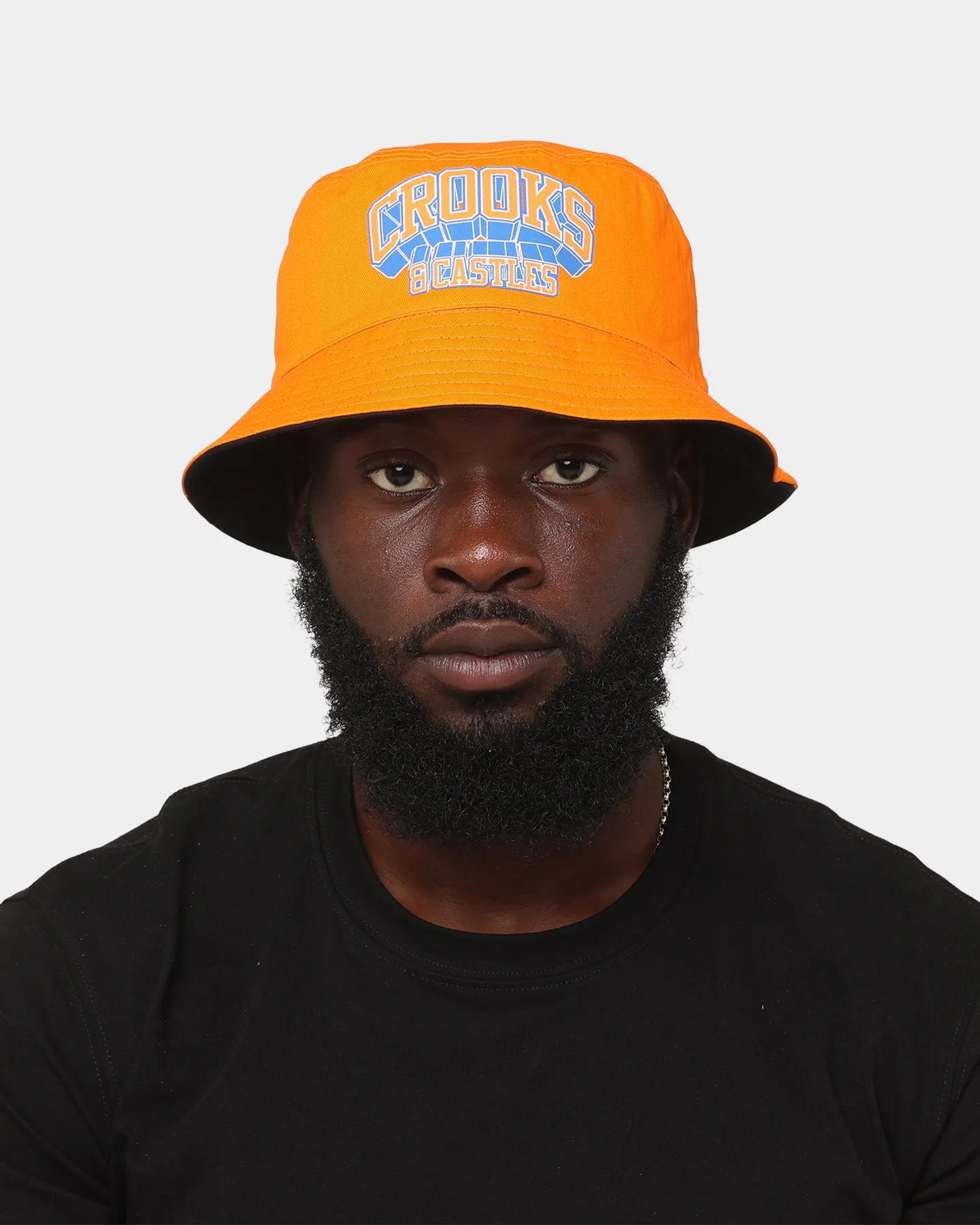 Crooks & Castles Reversible Bucket Hat Orange/Black