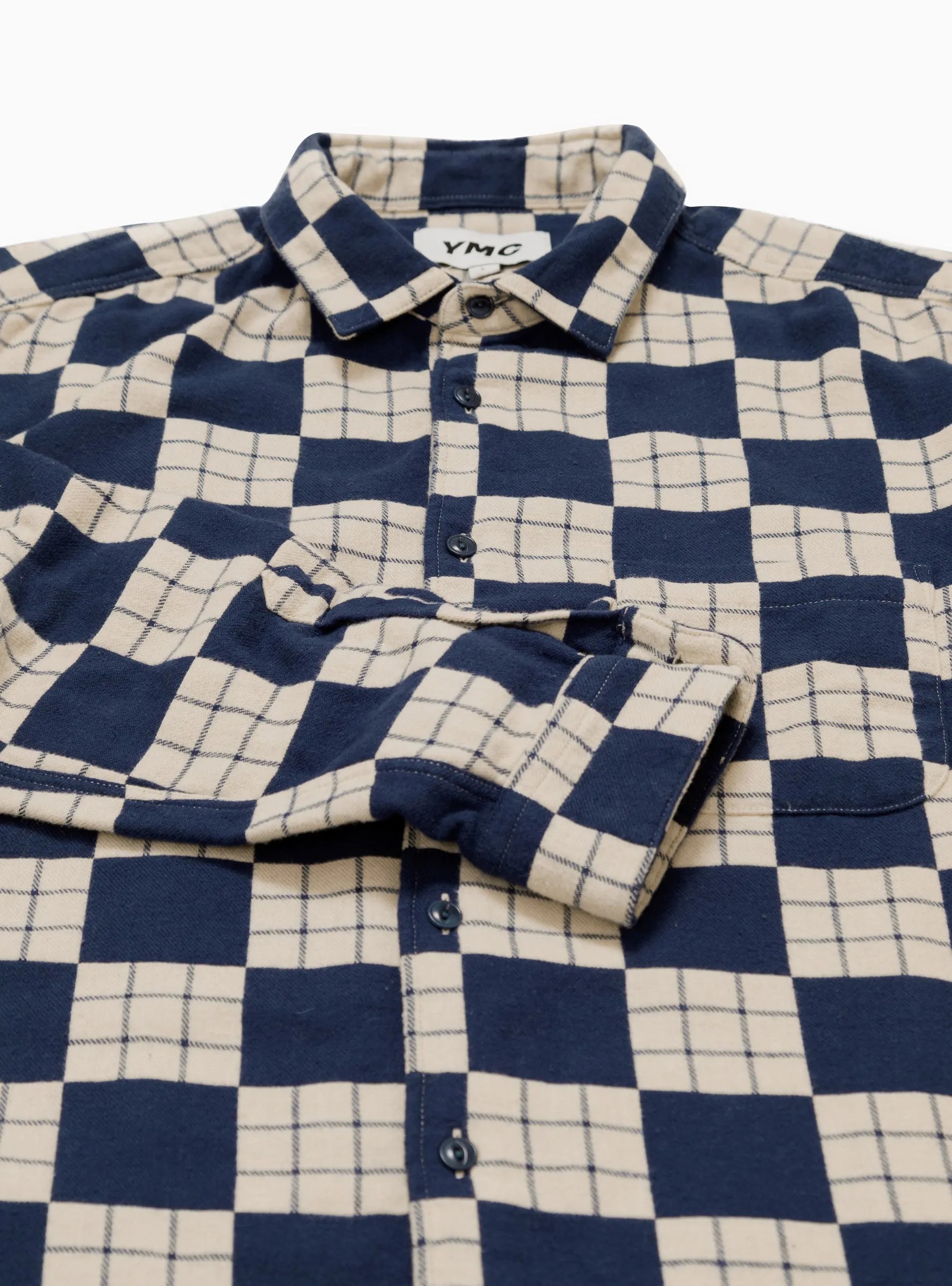 Curtis Shirt Navy & Ecru