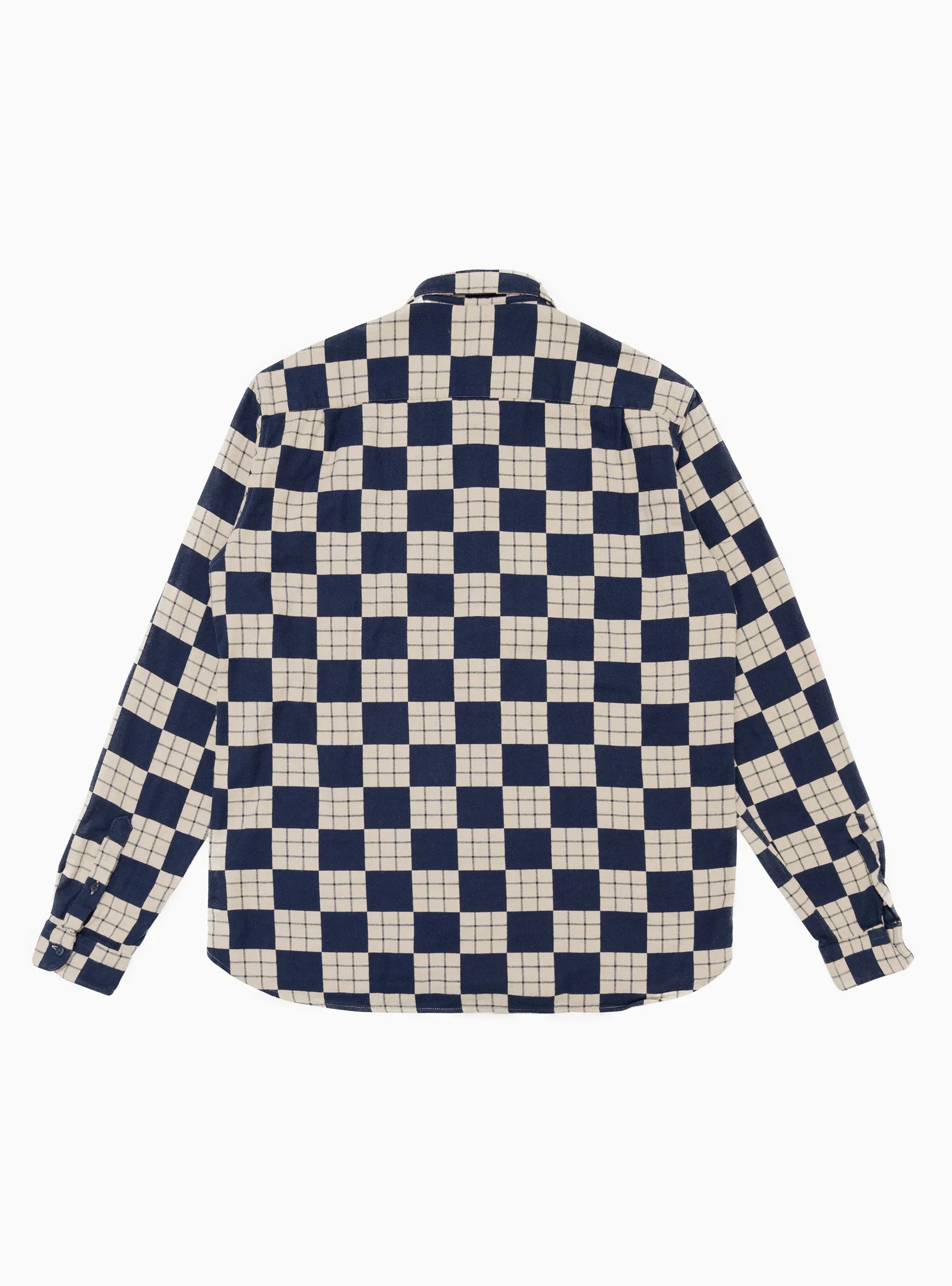 Curtis Shirt Navy & Ecru