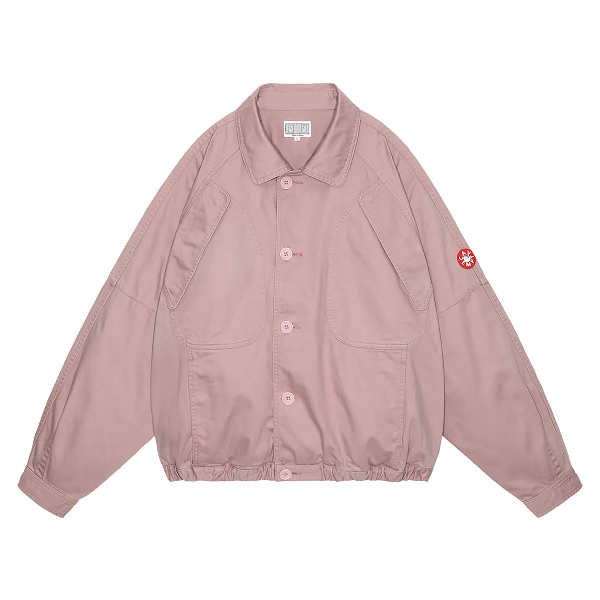 CUTTING BUTTON UP JACKET / PINK
