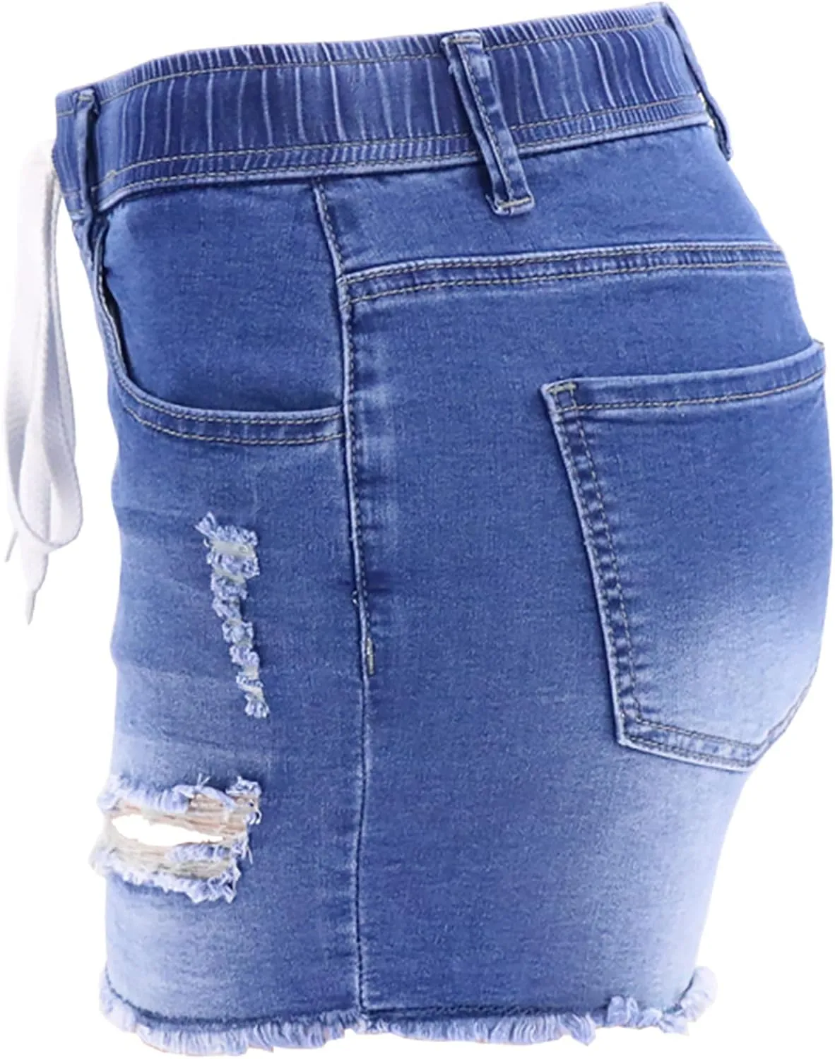 Denim Shorts for Women Jean Short Mid Waist Hot Pants Comfy Stretchy Club Party Booty Shorts