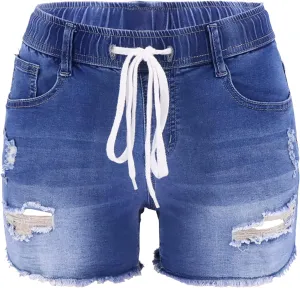 Denim Shorts for Women Jean Short Mid Waist Hot Pants Comfy Stretchy Club Party Booty Shorts