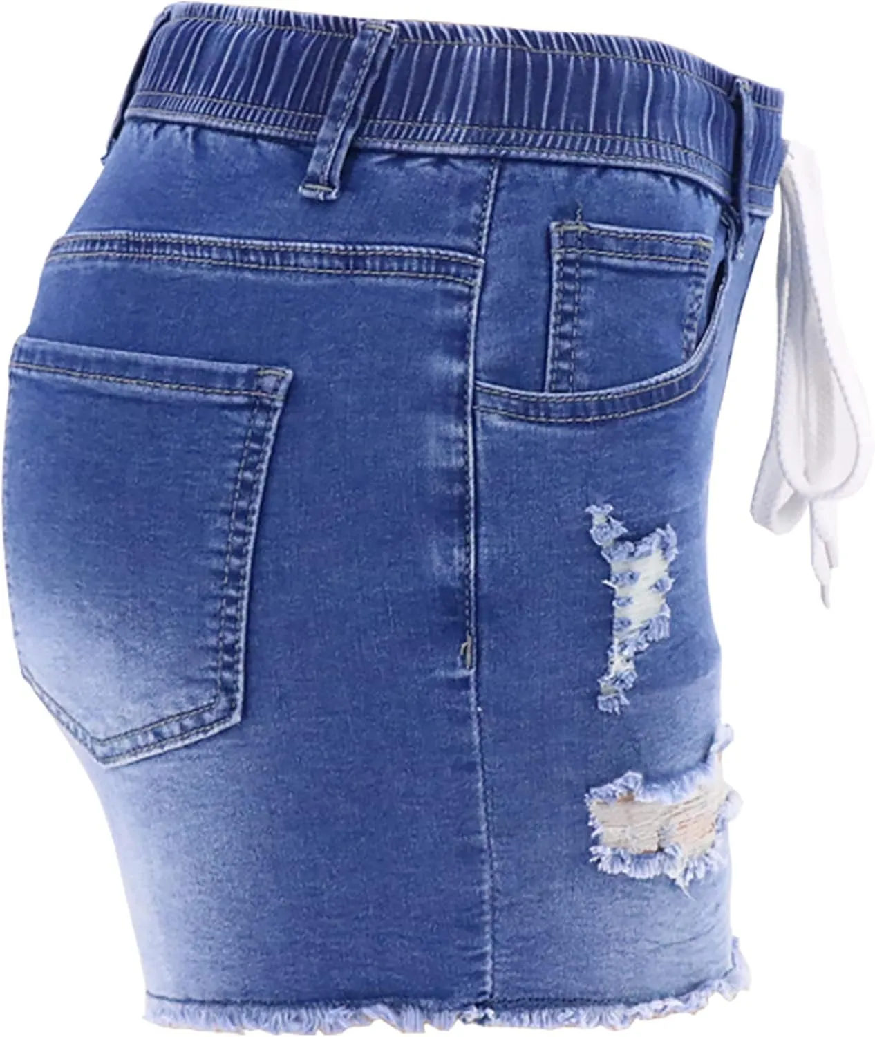 Denim Shorts for Women Jean Short Mid Waist Hot Pants Comfy Stretchy Club Party Booty Shorts