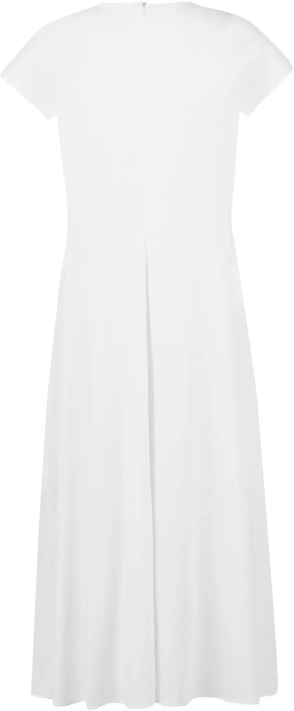 Dresses for Women 2024 Cap Sleeve Flowy Sundresses Elegant Wrap V Neck Long Dresses Floral Print Loose Maxi Dress