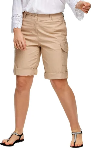 ellos Plus Size Convertible Cargo Shorts
