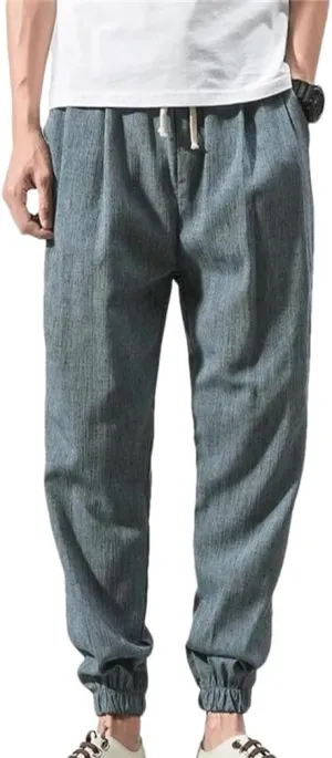 Fashion Drawstring Harem Pants MenS Baggy Jogging Pants Japanese Men Wide Leg Pants Casual Loose Trousers