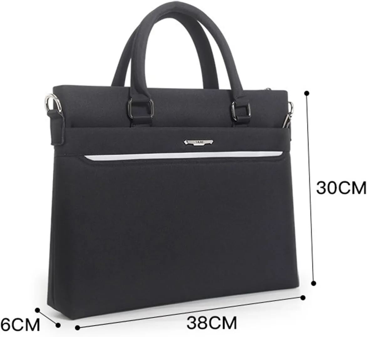 Fashion File Bag, Waterproof Conference Shoulder Bag, Thickened Business Handbag, Large Capacity Office Bag