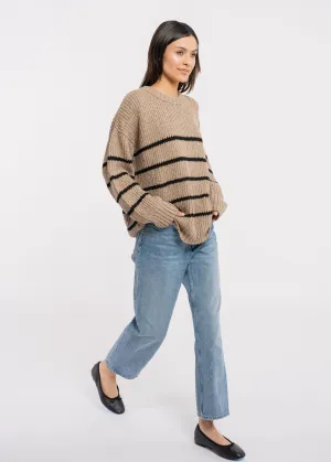 Field Sweater - Brown Stripe