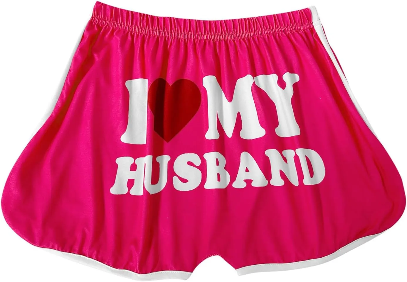 Firzero I Love My Husband Booty Shorts for Women Sexy High Waist Yoga Biker Shorts Soft Dance Hot Pants Butt Lifting Leggings