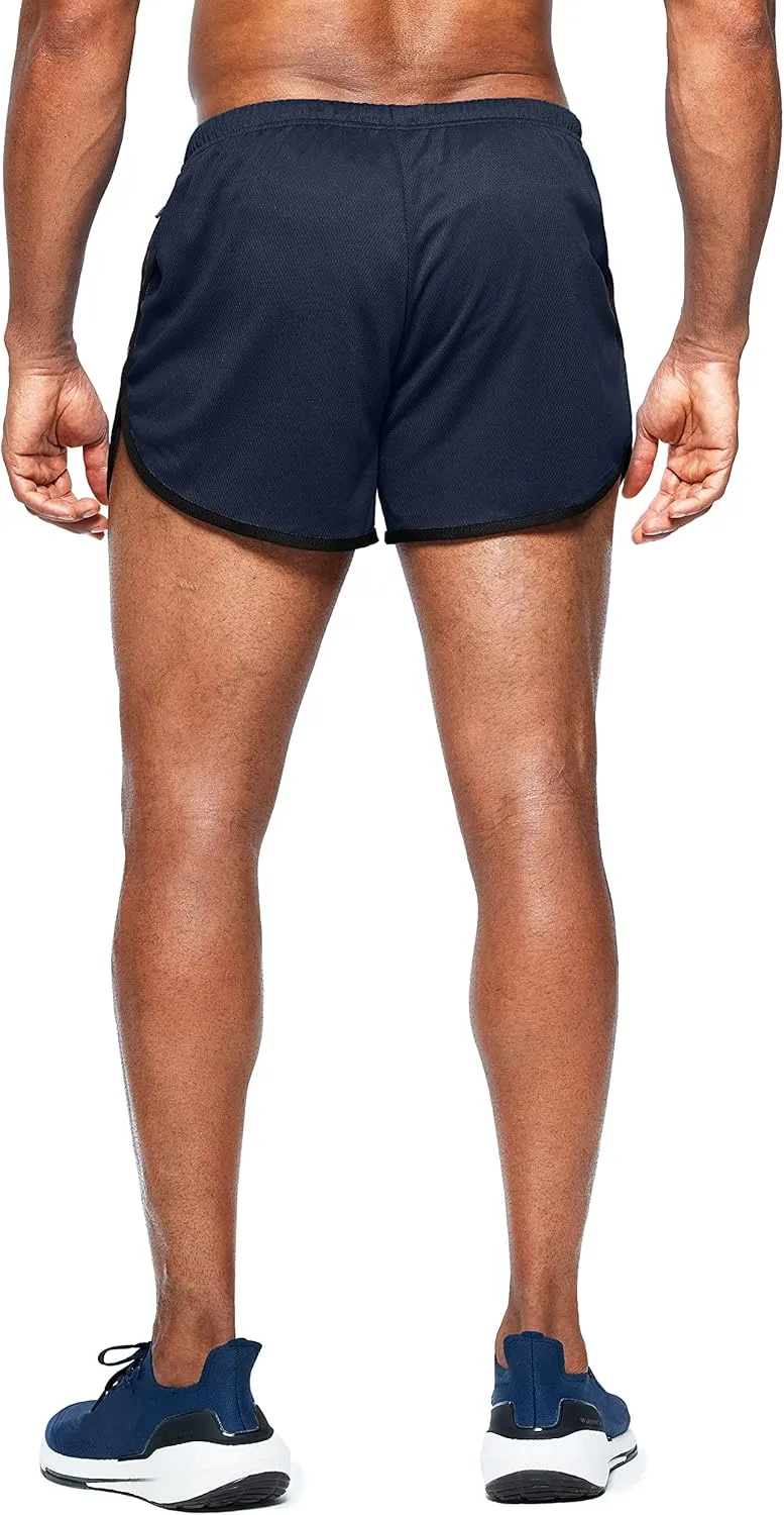 G Gradual Men's Running Shorts 3 Inch Quick Dry Gym Athletic Jogging Shorts with Zipper Pockets