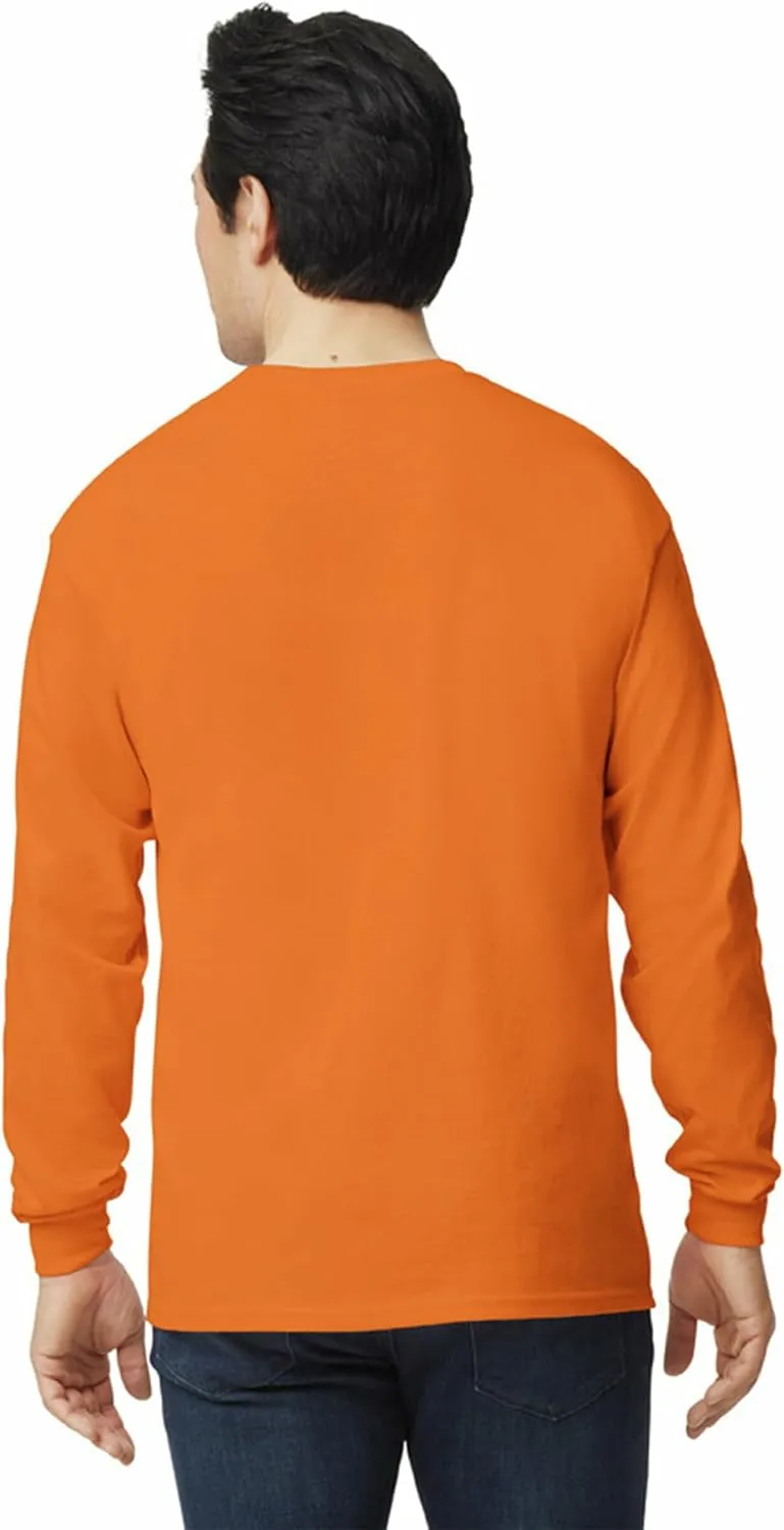 Gildan Unisex Adult Ultra Cotton Long Sleeve T-Shirt, Style G2400, Multipack