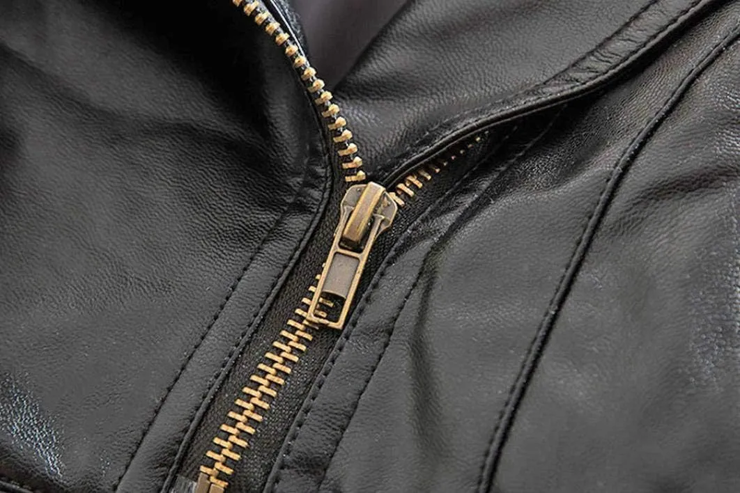 Girls Short Jacket Coat 1-4 Years Old,Fashion Infant Toddler Girls Kids Autumn Winter Leather Zipper Outerwear
