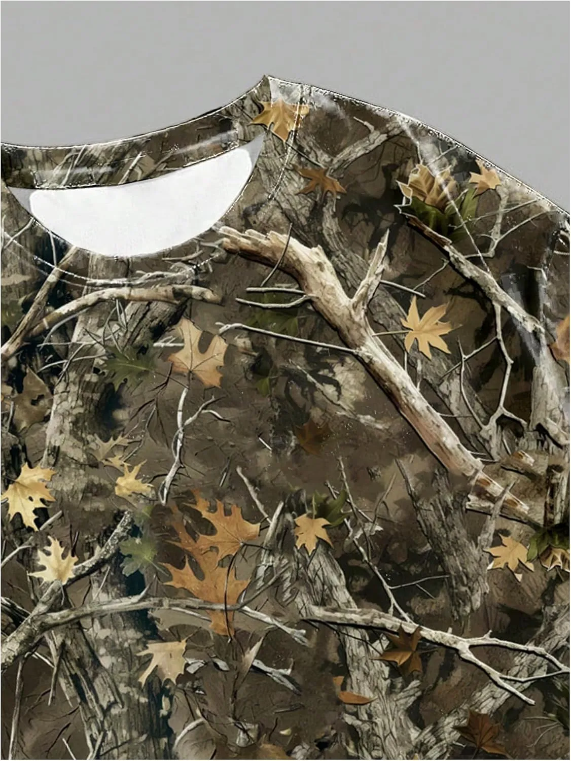 GORGLITTER Men's Camo Tropical Graphic Oversized T Shirt Y2K Crewneck Short Sleeve Tee Tops