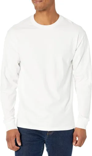 Hanes Men's Beefy Long Sleeve Shirt, 1 or 2 Pack