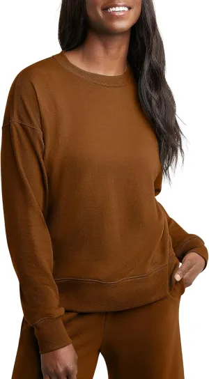 Hanes Women's Originals French Terry, Lightweight Fleece Pullover Sweatshirt, Available in Plus