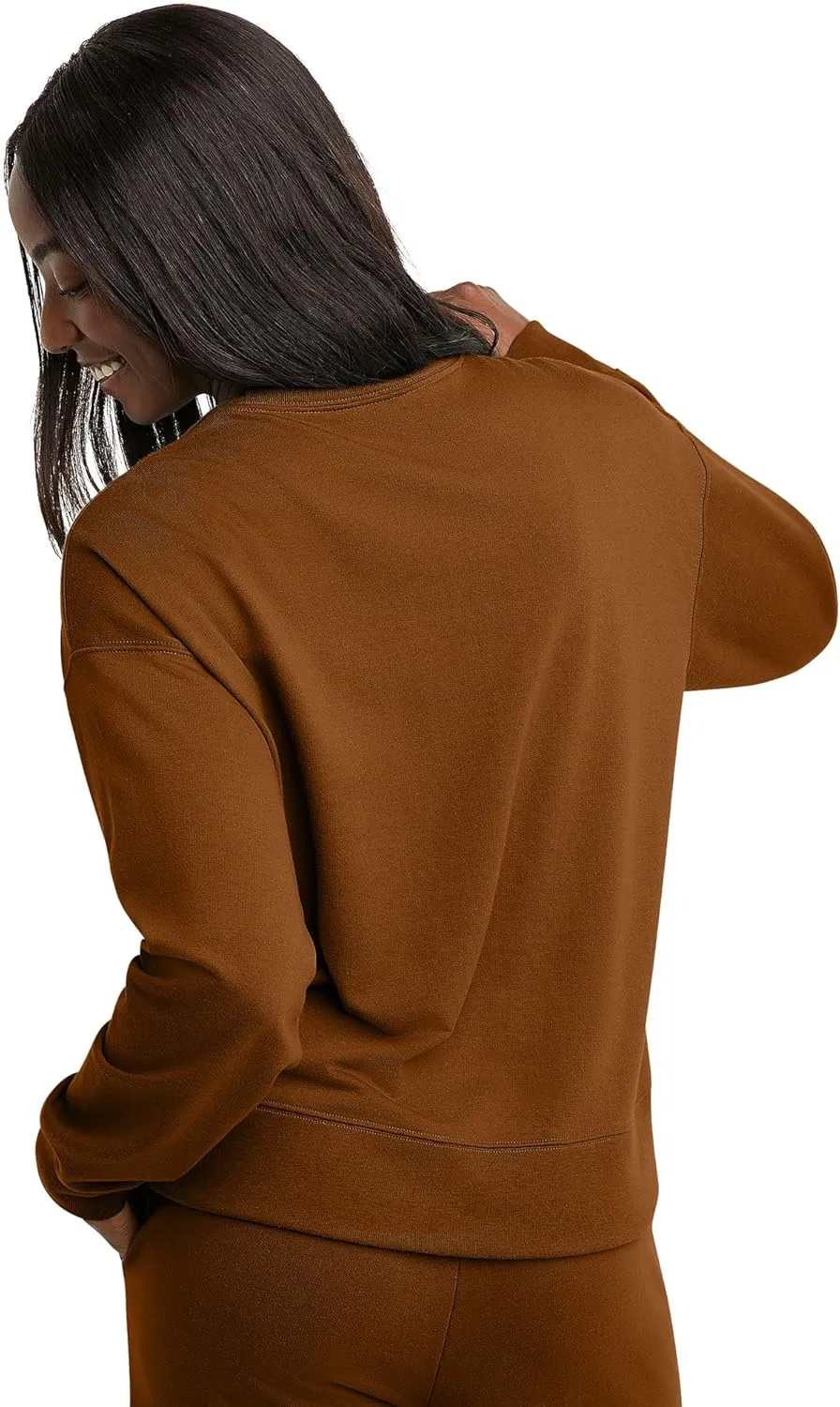 Hanes Women's Originals French Terry, Lightweight Fleece Pullover Sweatshirt, Available in Plus