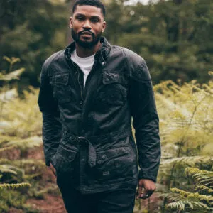 Herald - Milton Wax Cotton Jacket – Black