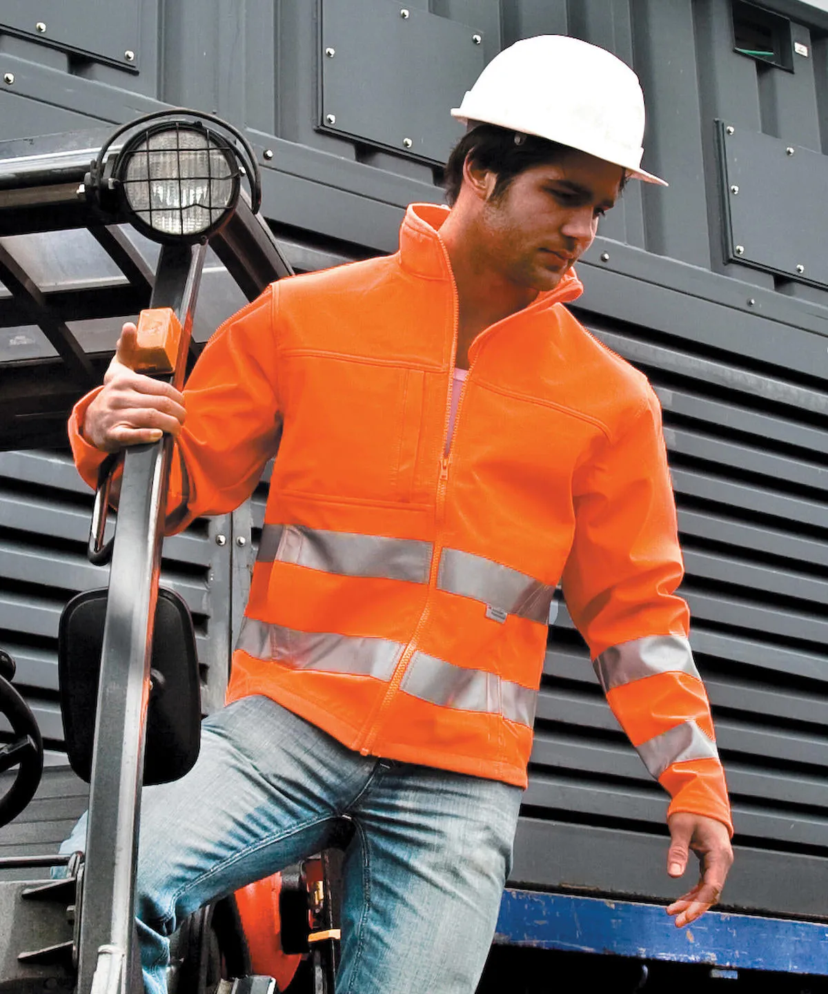 High-viz softshell jacket | Fluorescent Yellow