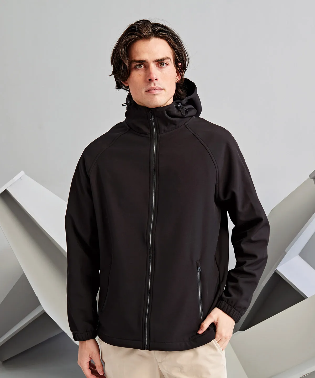 Hooded 2-layer softshell jacket | Navy