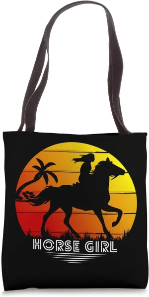 Horse Girl Horse Lover Giddy up Equestrian Horse Riding Tote Bag