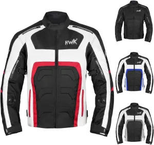 HWK Spyder Motorcycle Jacket for Men with Weather Resistant Cordura Textile Fabric for Enduro Motocross Jacket
