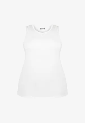 Irene OUTSTANDINGLY SOFT Sleeveless Top - White