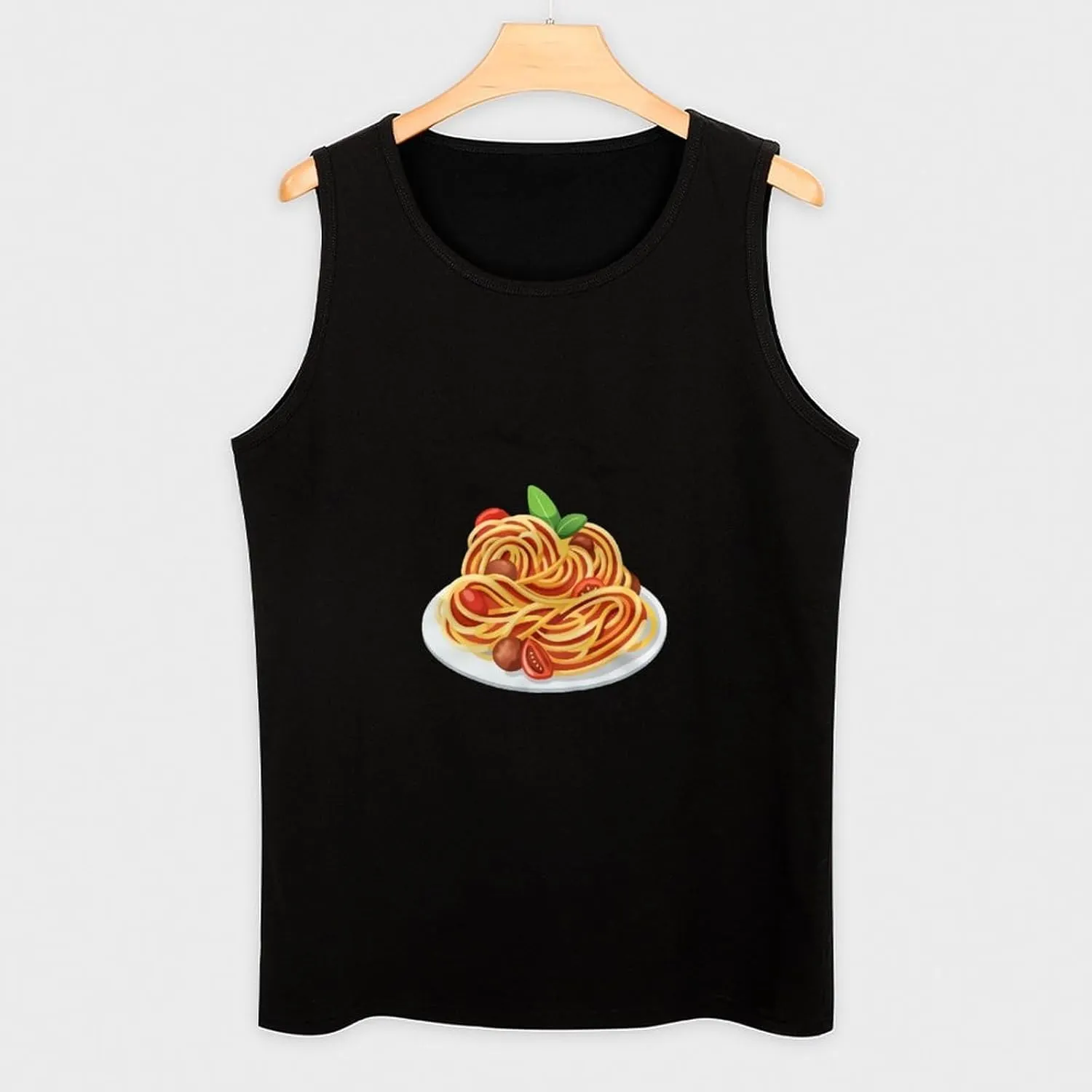 Italy Pasta Noodle Men's Sleeveless Muscle Shirts Workout Tank Top Graphics Tee T Shirt