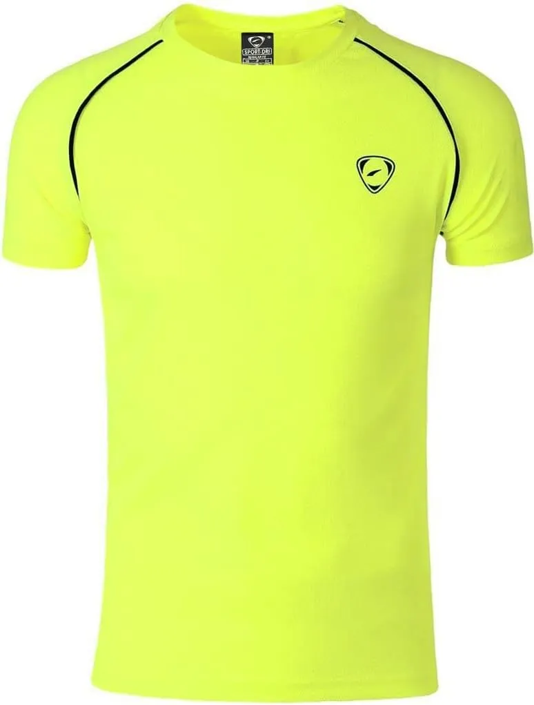 jeansian Men's Sport Quick Dry Fit Short Sleeve T-Shirts Tee Shirt Tshirt Tennis Golf Bowling Tops LSL182