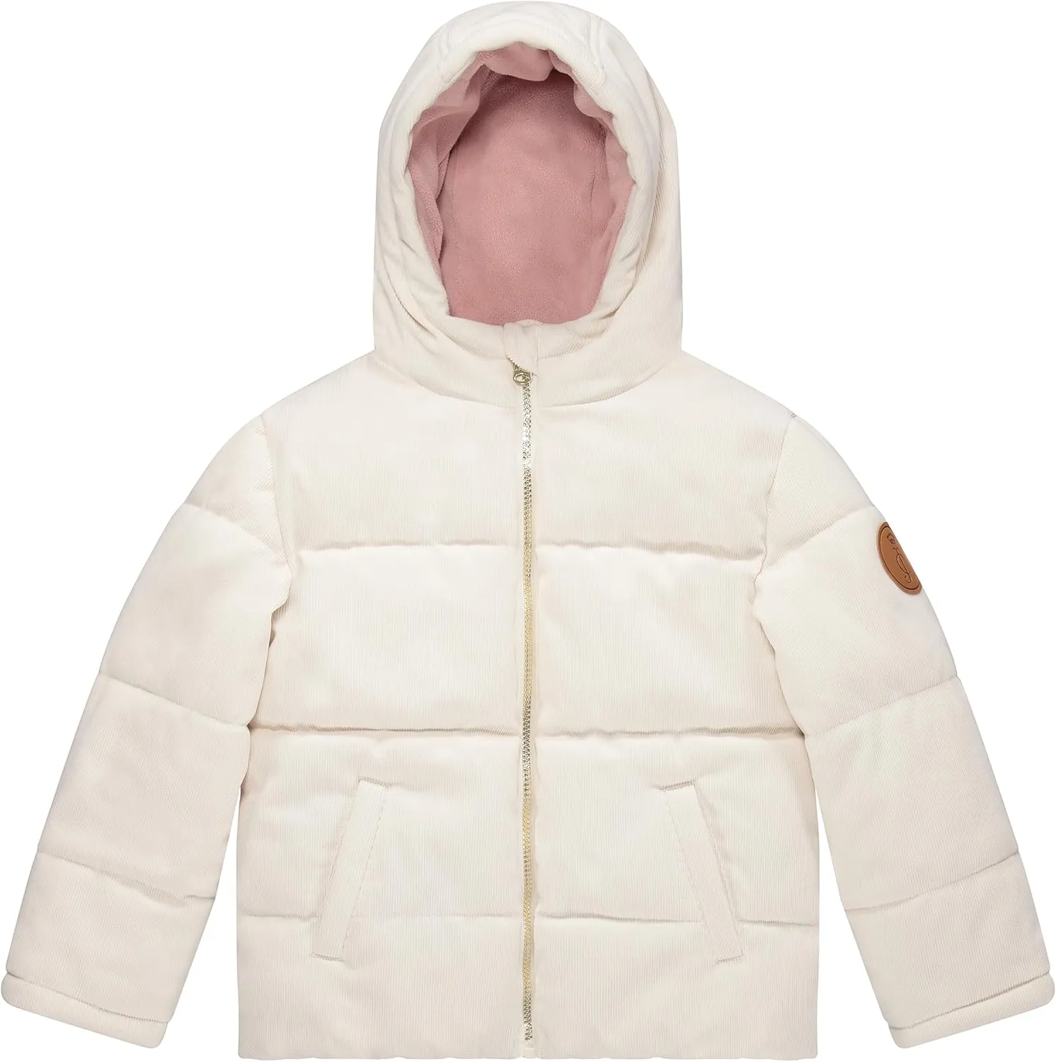 Juicy Couture Girls Coat, Faux Fur Hooded Winter Jacket, Warm Padded Parka Hoodie, Kids Heavyweight Winter Coat