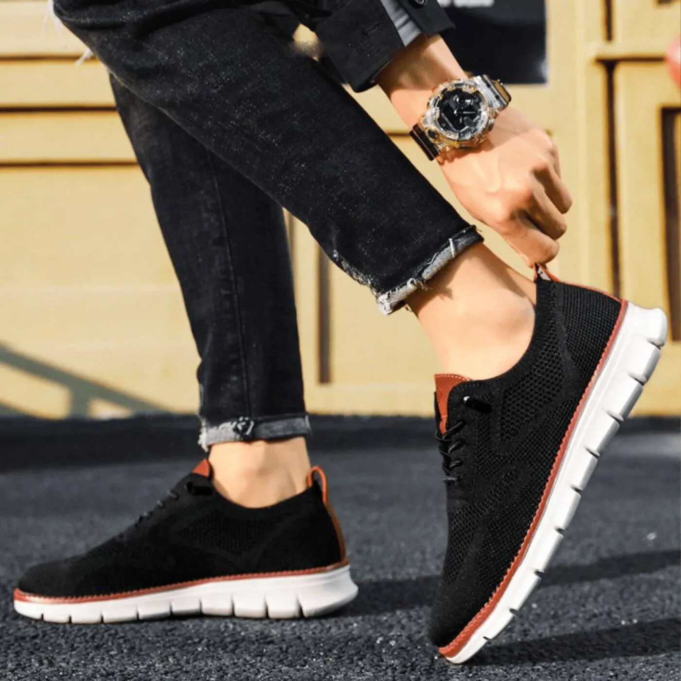 Kai - Mesh Lace Up Sneakers