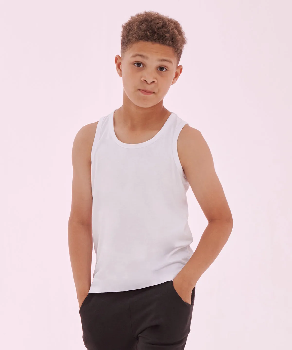 Kids feel-good stretch vest | White