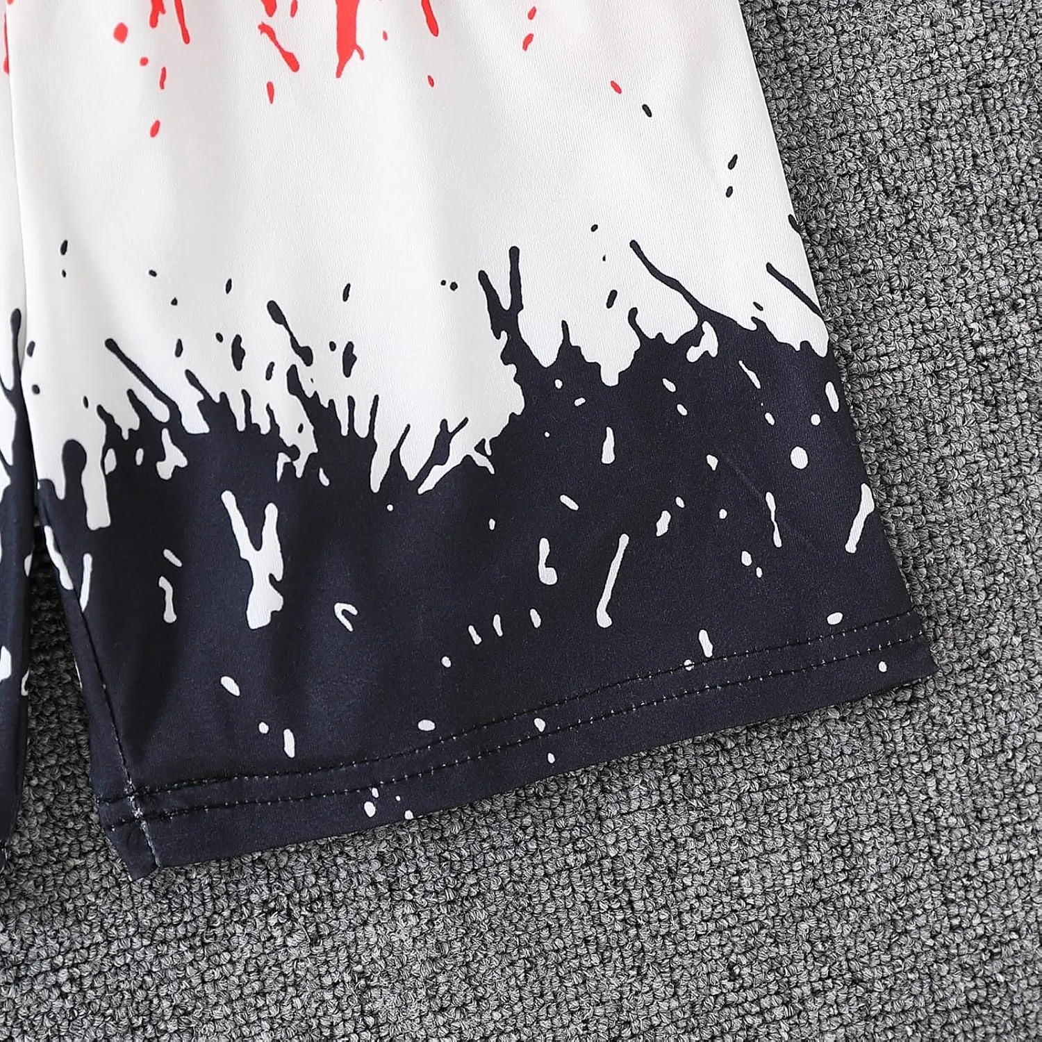 Kids Tween Boy Casual Clothing Set Letter Graphic Colorblock Tee  Shorts Summer Clothing Set