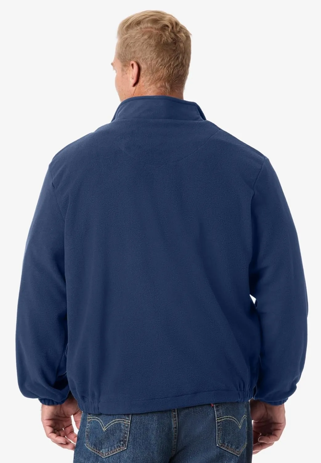 KingSize Men's Big & Tall Explorer Plush Fleece Full-Zip Jacket