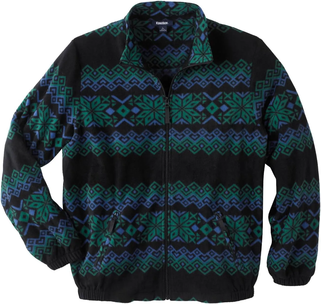 KingSize Men's Big & Tall Explorer Plush Fleece Full-Zip Jacket