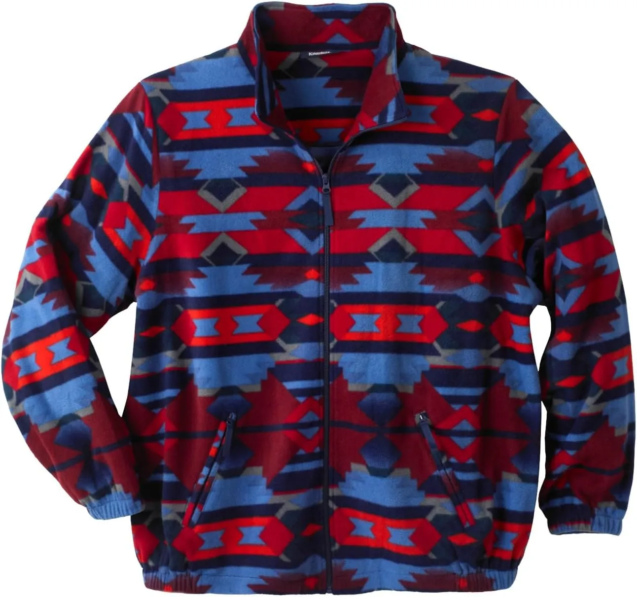 KingSize Men's Big & Tall Explorer Plush Fleece Full-Zip Jacket