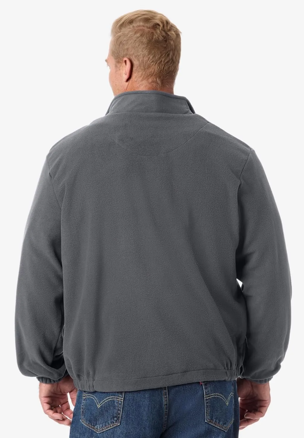 KingSize Men's Big & Tall Explorer Plush Fleece Full-Zip Jacket
