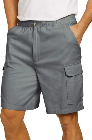 KingSize Men's Big & Tall Knockarounds 8" Full-Elastic Cargo Shorts