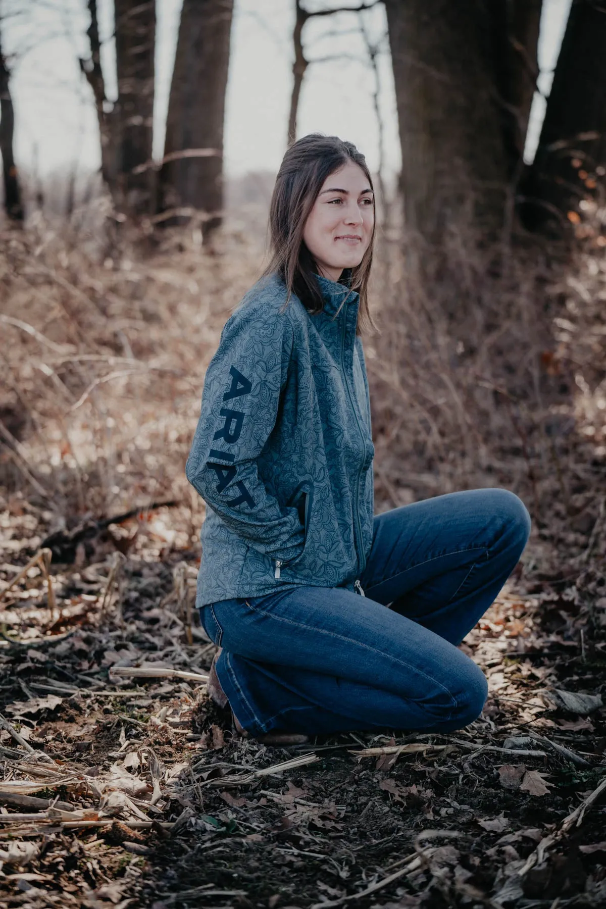 'Lacey' Womens Stormy Blue Softshell Jacket (S-XXL)