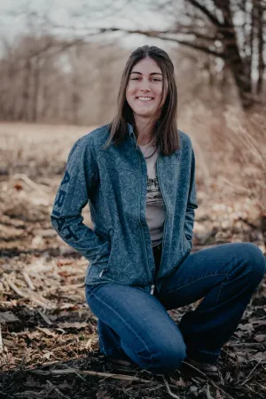 'Lacey' Womens Stormy Blue Softshell Jacket (S-XXL)