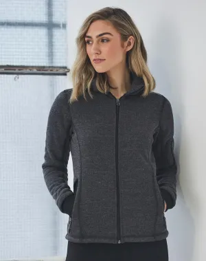 Ladies Heather Bonded Coral Fleece Jacket JK42