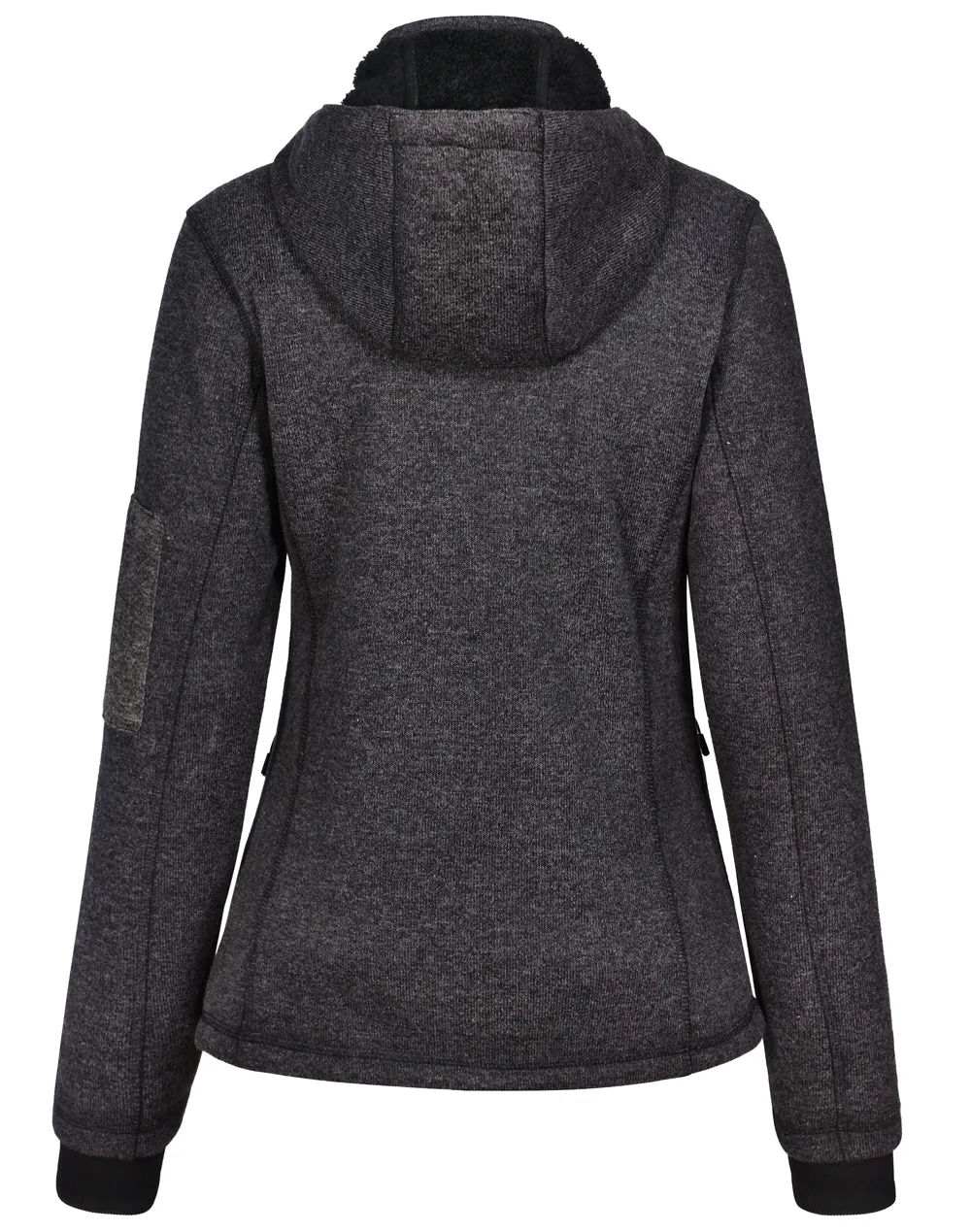 Ladies Heather Bonded Coral Fleece Jacket JK42