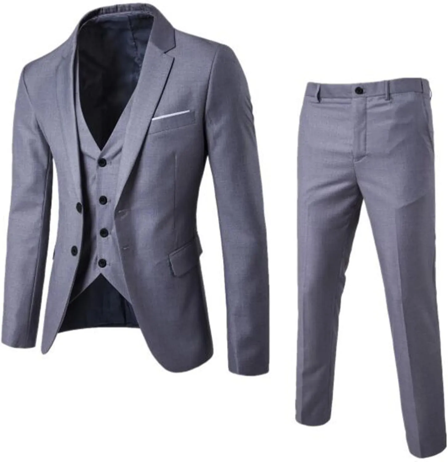 LCMTWX Black Suits For Men Slim Wedding Vest Pants Suit Jacket Suit Party Men's Coats Jackets Suit Jacket For Wedding Suits